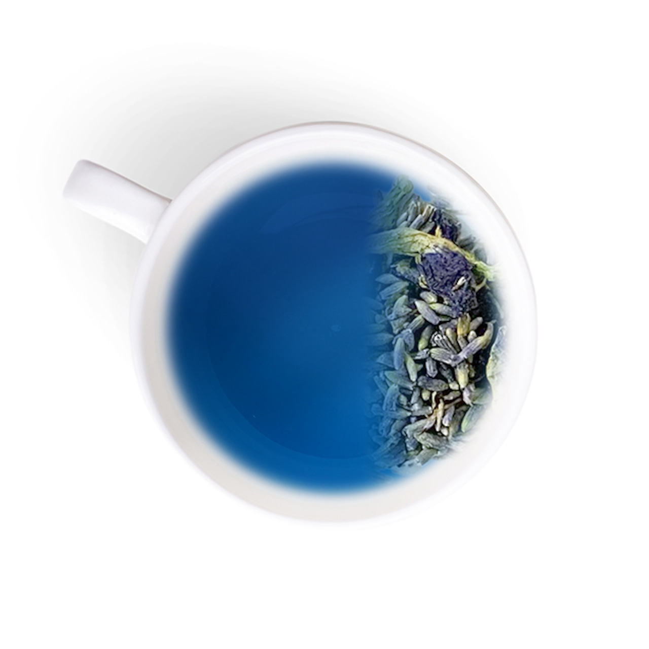 青いラベンダーティー